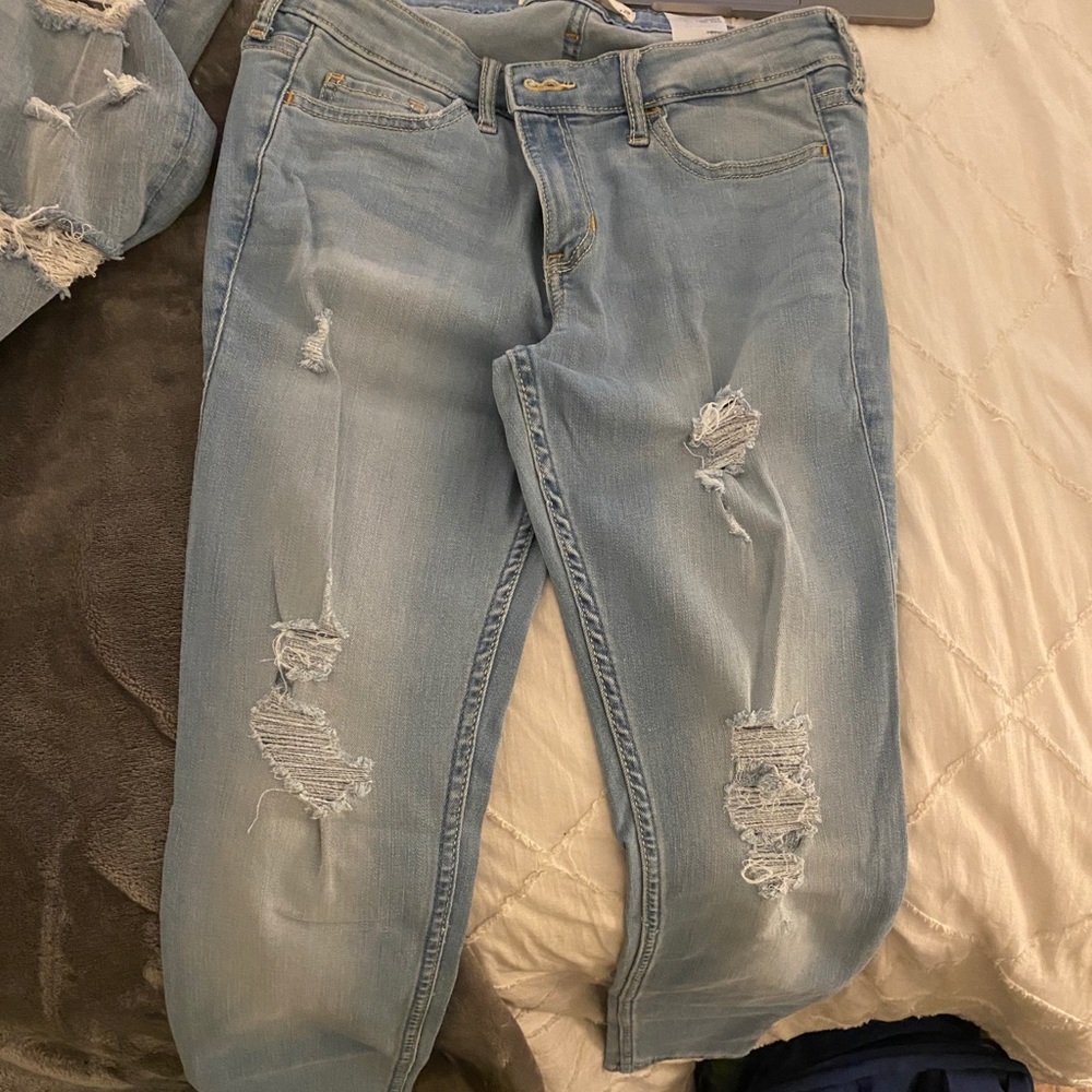 Hollister ripped jeans
